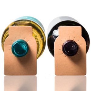 Kraft Paper Wine Bottle Tags - 200 Count Brown Wine Cellar Labels